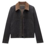 SAINT LAURENT WORK JACKET IN COTTON CANVAS AND CORDUROY