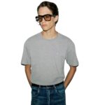 SAINT LAURENT CASSANDRE T-SHIRT IN PIQUÉ