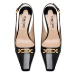 TOM FORD PATENT LEATHER WHITNEY SLINGBACK IVORY