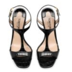 TOM FORD STAMPED CROCODILE LEATHER ANGELINA SANDAL