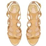 TOM FORD LAMINATED PRINTED LIZARD PARADIS SANDAL