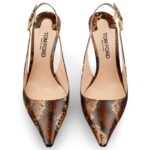TOM FORD SNAKESKIN ANGELINA SLINGBACK