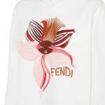 FENDI LUNAR NEW YEAR WHITE JERSEY SWEATSHIRT
