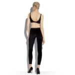 TOM FORD STRETCH VELVET BRALETTE BLACK