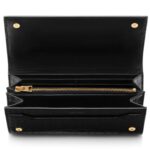 TOM FORD STAMPED CROCODILE LEATHER CONTINENTAL WALLET