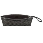 FENDI FF JACQUARD FLAT MEDIUM FABRIC POUCH