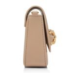 TOM FORD PALMELLATO EFFECT LEATHER MINI BAG LIGHT BEIGE