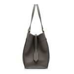 TOM FORD GRAIN LEATHER TARA MEDIUM TOTE GRAPHITE
