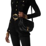 TOM FORD SHINY STAMPED CROCODILE LEATHER URSULA BELT