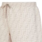 FENDI BEIGE FF NYLON SWIM SHORTS