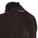 FENDI SWEATER DARK PURPLE WOOL PULLOVER