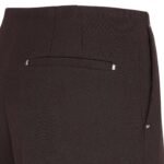 FENDI DARK PURPLE GRAIN DE POUDRE WOOL PANTS
