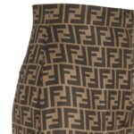 FENDI BROWN SILK PANTS