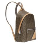FENDI DIAGONAL CHIODO MEDIUM FF CANVAS BACKPACK