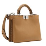 FENDI SELLERIA PEEKABOO SOFT SMALL BAG WITH 476 HAND-SEWN STITCHES