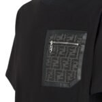 FENDI BLACK JERSEY T-SHIRT
