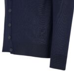 FENDI BLUE WOOL CARDIGAN