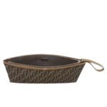 FENDI LARGE FLAT FF POUCH FABRIC POUCH