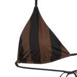 FENDI SWIMSUIT BROWN LYCRA REVERSIBLE BIKINI