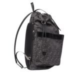 FENDI STRIKE LARGE FF JACQUARD FABRIC BACKPACK