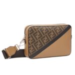 FENDI DIAGONAL CAMERA CASE FF CANVAS BAG