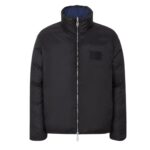 FENDI BLUE FF NYLON PUFFER JACKET
