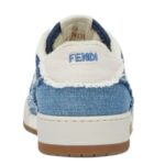 FENDI MATCH SNEAKERS BLUE DENIM LOW-TOPS