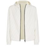 FENDI BLOUSON WHITE NYLON JACKET