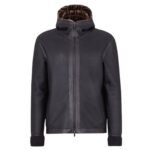 FENDI BLOUSON MULTICOLOR SHEARLING JACKET