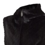 FENDI VEST BLACK FF MINK GILET