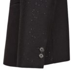 FENDI JACKET BLACK WOOL BLAZER WITH SEQUINS