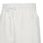 FENDI BERMUDAS SHORT PANTS IN WHITE FF COTTON