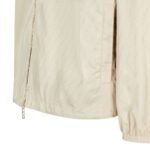 FENDI BLOUSON WHITE MICRO FF NYLON WINDBREAKER JACKET