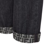 FENDI LONG JEANS BLACK DENIM PANTS