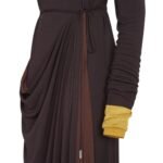 FENDI DARK PURPLE JERSEY DRESS