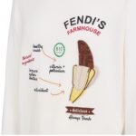 FENDI SWEATER WOOL FENDILICIOUS PULLOVER