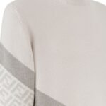 FENDI WHITE WOOL SWEATER