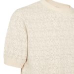 FENDI BEIGE FF LABYRINTH WOOL SWEATER