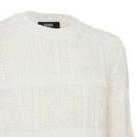 FENDI SWEATER FF COTTON AND LINEN JUMPER