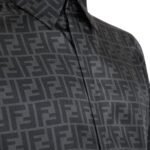 FENDI GRAY SILK SHIRT