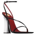 SAINT LAURENT ZORA SANDALS IN PATENT LEATHER