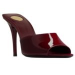 SAINT LAURENT ROMY MULES IN PATENT LEATHER