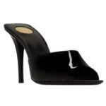 SAINT LAURENT ROMY MULES IN PATENT LEATHER