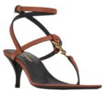 SAINT LAURENT CASSANDRA SANDALS IN SMOOTH LEATHER