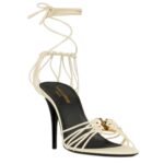 SAINT LAURENT BABYLONE SANDALS IN SMOOTH LEATHER
