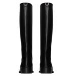 SAINT LAURENT HUNT BOOTS IN GLAZED LEATHER