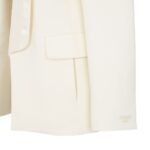 FENDI JACKET WHITE WOOL AND SILK BLAZER