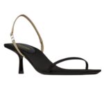 SAINT LAURENT JASPE SANDALS IN SATIN CREPE