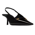 SAINT LAURENT CARINE SLINGBACK PUMPS IN PATENT LEATHER