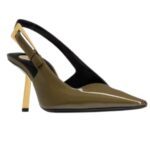 SAINT LAURENT LEE SLINGBACK PUMPS IN PATENT LEATHER